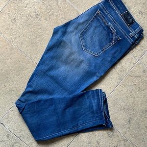 Women Buckle Black skinny jeans